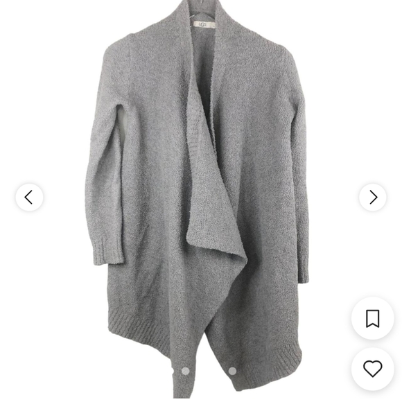UGG Gray Open Front Cardigan Sweater - Picture 1 of 3